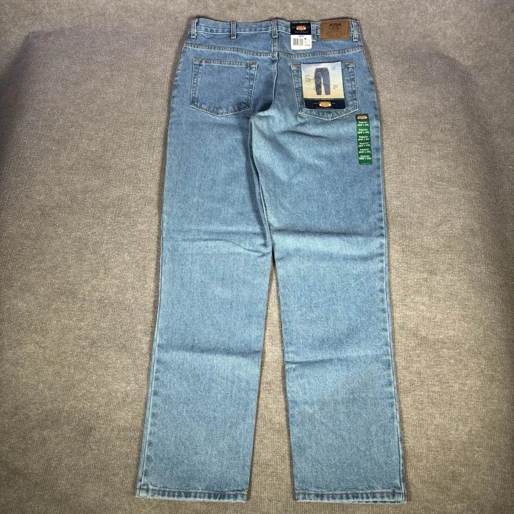 Vintage Route 66 Jeans Mens 34x34 (Tag 36x34) Regular Straight‎ Blue Denim NWT